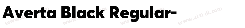 Averta Black Regular字体转换